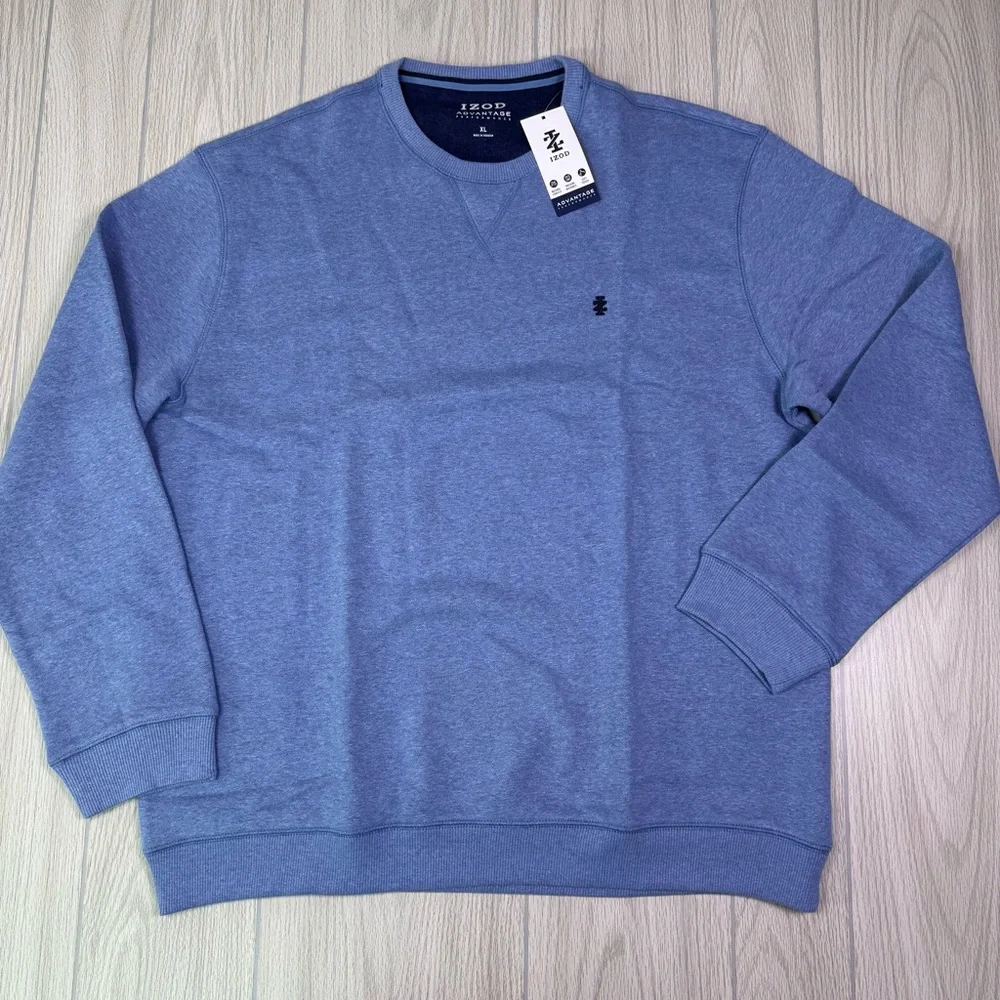 Izod‎ Men's Della Robbia Blue Crewneck Sweatshirt